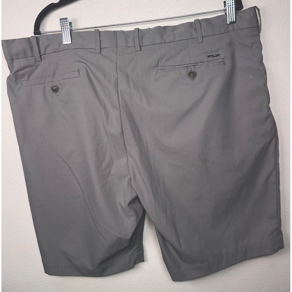 RLX Ralph Lauren Chino Shorts Mens 40 Light Gray‎ Golf Performance 100%Polyester